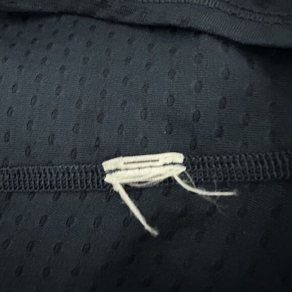 Athleta Mesh Scoop Neck Pullover Shirt Womens Size S Blue Pullover Athletic Gym - Picture 11 of 11